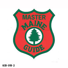 Vintage Master Maine Guide Sticker Decal picture