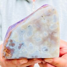 1000g Natural Rare Amethyst Lace Agate Freeform Quartz Crystal Reiki Healing picture