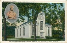 Franklin, NH: The Village Congregational Church - Vintage New Hampshire Postcard picture