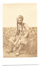 CDV photo Arab warrior circa 1860 Algiers Algeria picture