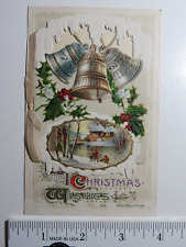 Vintage 1911 John Winsch Die Cut Christmas Postcard picture