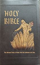 The Holy Bible Spiritual Harvest Edition Authorized King James Version Rare 1955 picture