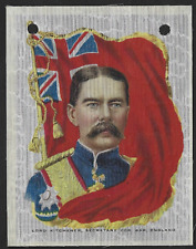 1910's ITC Silk LORD KITCHENER,Secretary For War,England Rulers With Flags picture