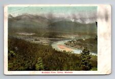 Libby MT-Montana, Scenic Bird's Eye View, Rockies, Antique Vintage Postcard picture
