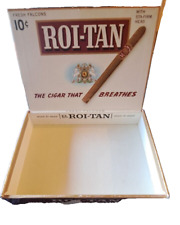 Vintage ROI-TAN Fresh Falcons Cigar Box - The Cigar That Breathes picture