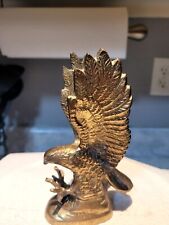 Vintage Solid Brass Flying Eagle Bird Figure/Statue - 5.5