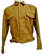 WW2 Reproduction British 37 Pattern Battle Dress Uniform Wool Tunic-Khaki Color picture