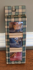 Lot of 3 - LL Bean Boot Keychains Logo Key Ring - Red, Brown & Blue - New in Box picture