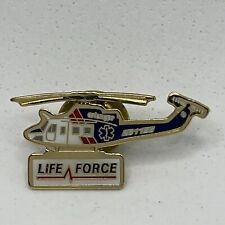 Life Force Flight Air Care Medical Helicopter Rescue EMT Enamel Lapel Hat Pin picture