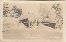 RPPC-Winter Scene At Park Point-Duluth-Minnesota-Mn picture
