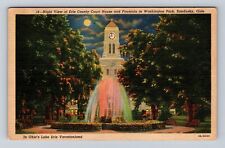 Sandusky OH- Ohio, Erie County Court House, Antique, Vintage c1957 Postcard picture