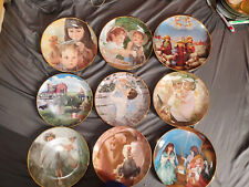 Lot of 8 Child' Themed Collectors Plates By Various -- SEE PICTURES -- picture