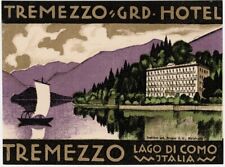 Tremezzo Grand Hotel Lago di Como Italy Brügger RARE 1925 picture