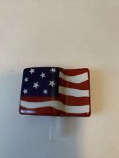 Nora Fleming Mini ~ Patriotic Old Glory ~ American Flag Plate Charm (as is) picture