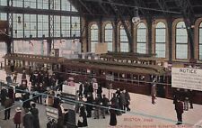 Vintage Interior Sullivan Square Elevated Train Station Boston MA 1909 Postcard picture