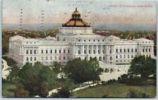 Postcard 1910 Library of Congress Government Aerial View Washington DC    picture