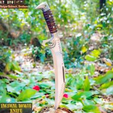 Custom & Handmade Carbon Steel Blade TACTICAL BOWIE Knife-Full Tang-19-inches. picture