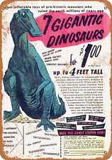 Metal Sign - 1968 Gigantic Dinosaurs Comic Ad - Vintage Look Reproduction picture