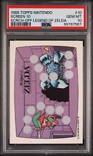 1989 Topps Nintendo Scratch-Off The Legend Of Zelda PSA 10 Screen #10 Tough Icon picture