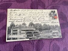 1903. Boat house Park Lake Buffalo NY UDB postcard picture