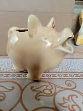 Vintage Rare ceramic Pig pitcher Rare Happy Pig picture