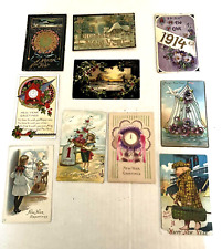10 Antique/Vintage New Year Postcards picture