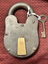 Antique Jail Cell Or Money Strong Box Chest Lock picture