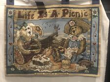 Tapestry Boyds Bears and Friends Tapestry Life is a Picnic picture