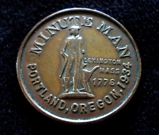 Rare Minute Man Coin 1934 ILA Strike Portland, OR Citizens Emergency  Vigilante picture