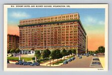 Wilmington DE-Delaware, Dupont Hotel, Rodney Square, Antique, Vintage Postcard picture