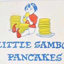 1950s Little Sambo Pancakes Restaurant House Menu University Broadway Boulder CO picture