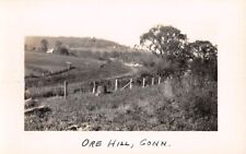 ORE HILL, SALISBURY, CT ~  COUNTRY ROAD & LANDSCAPE, REAL PHOTO PC ~ dated 1927 picture