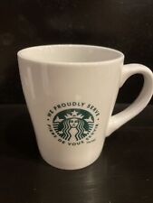 2013 STARBUCKS Siren Canadian Bilingual 'We Proudly Serve' 8oz Coffee/Tea Mug picture
