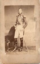 ROMANIA MILITARY PHOTO Prince Philip of Belgium Count of Flanders 1866 CDV PHOTO picture
