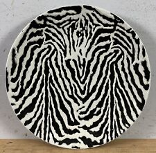 Vintage Chinese Porcelain Zebra Design 12” Plate picture