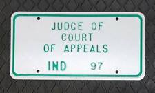 1997 State of Indiana Issued - Special License Plate - Judge of Court of Appeals picture