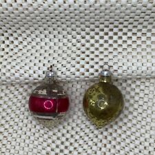 Vintage 1940’s/50’s HandBlown Mercury Glass Tear Drop Ornaments W. Germany picture