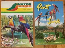 2 Vintage Miami Florida Parrot Jungle Guide Booklets picture