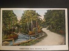 Vtg Postcard Ravena NY, Unposted, Numbered, Series No839, Landscape picture