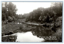 Walhalla North Dakota ND Postcard Pembina River c1940's RPPC Photo Unposted picture