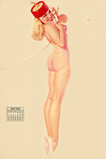 George Petty  Vintage Pin Up Calendar Girl Poster Print picture