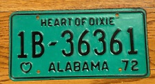 1972 Alabama License Plate Car Tag Jefferson County picture