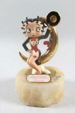 Ron Lee BETTY BOOP HARVEST MOON Bronze Sculpture on Onyx Marble Base 372/1500 picture