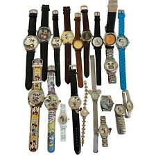 Lot of 20 Vintage Disney Working Watches Lorus Time Works Mickey Pocahontas Etc picture