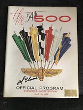 1970 Indy 500 Program Signed By Winner Al Unser Autographed picture