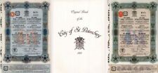 2 Bonds of City of St Petersburg in Folder - Foreign Bonds - Foreign Bonds picture