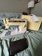 Vintage Singer Stylist 514 Sewing Machine w/ Pedal and Case Works picture