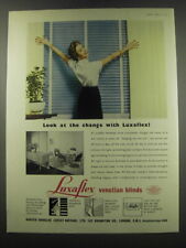 1957 Hunter Douglas Luxaflex Venetian Blinds Ad - Look at the change with picture