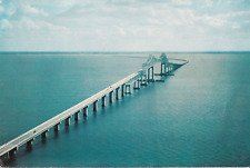 VINTAGE GIANT POSTCARD ~ SUNSHINE SKYWAY BRIDGE, FLORIDA - UNUSED picture