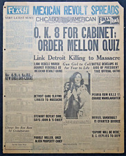 1929 Chicago Front Page - Detroit Slaying Linked to St. Valentine's Day Massacre picture